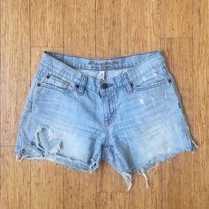 Abercrombie denim cutoff shorts size 2